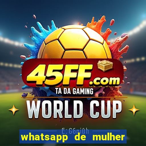 whatsapp de mulher de programa